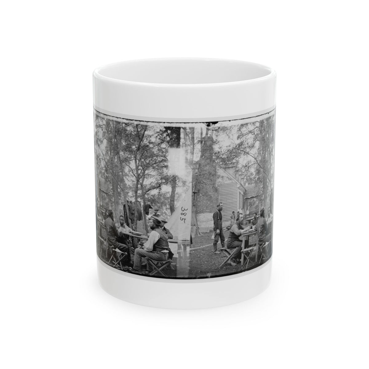 Cumberland Landing, Va. Secret Service Men At Foller's House (U.S. Civil War) White Coffee Mug