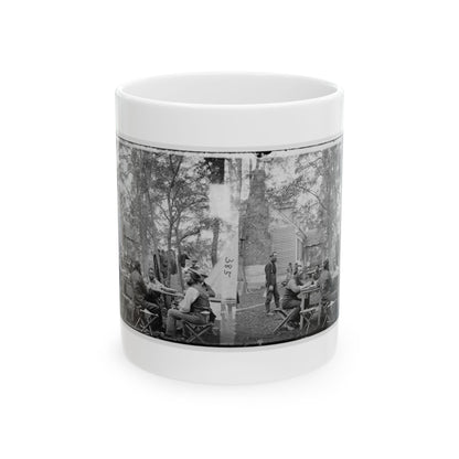 Cumberland Landing, Va. Secret Service Men At Foller's House (U.S. Civil War) White Coffee Mug