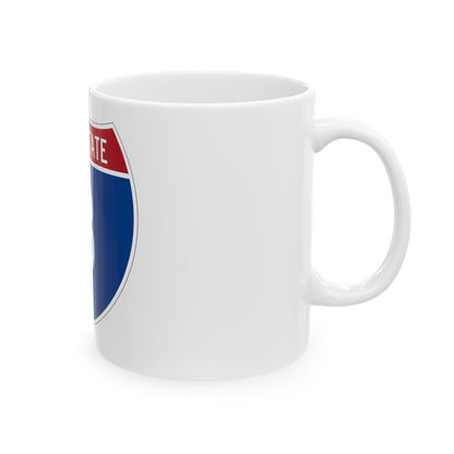 Interstate 8 (U.S. Highways) White Coffee Mug