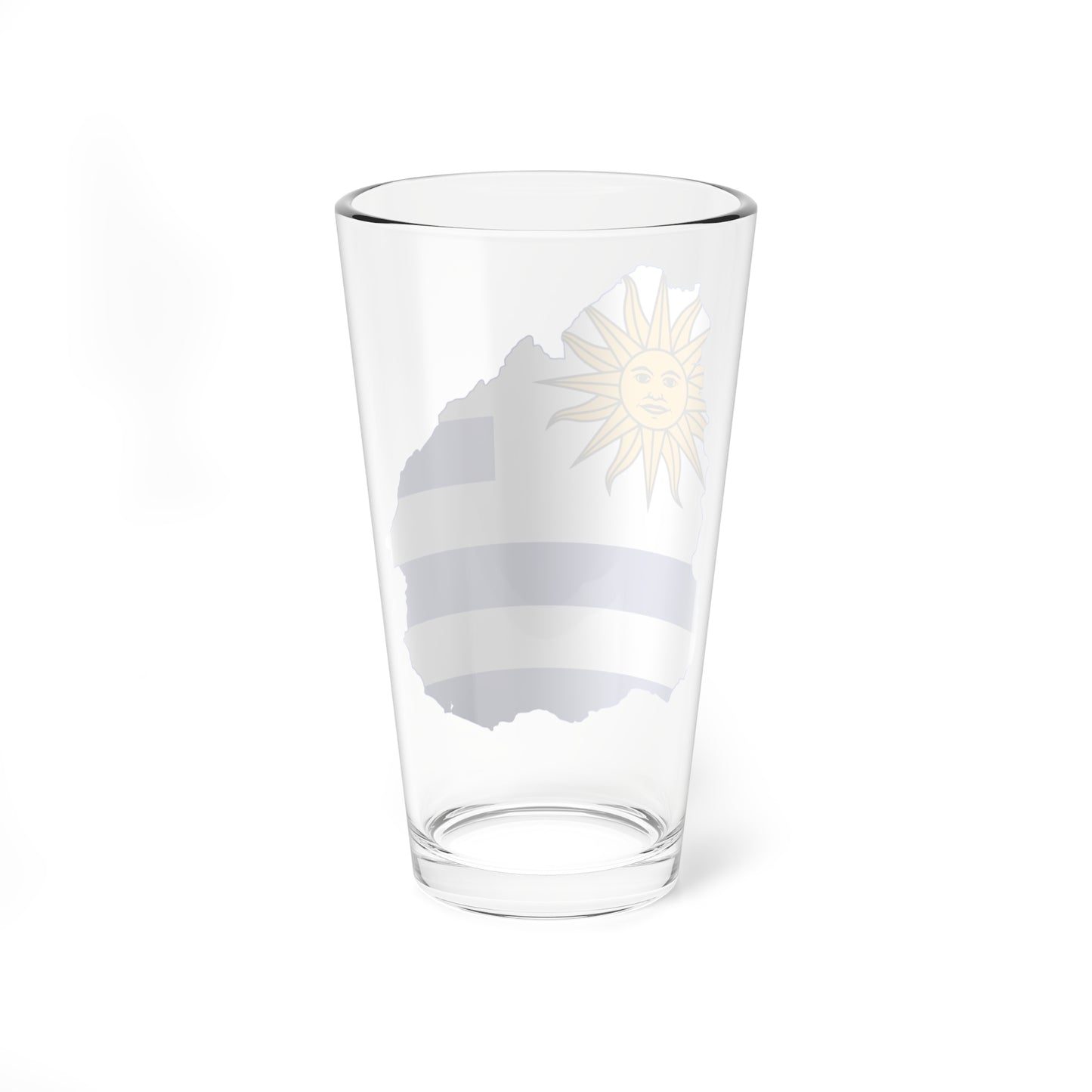 Flag-map of Uruguay (Uruguay) Pint Glass 16oz