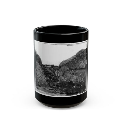Gettysburg, Pa. Dead Confederate Soldier In Devil's Den (U.S. Civil War) Black Coffee Mug