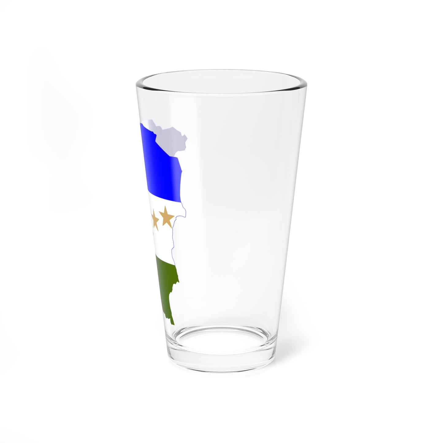 Flag-map of RAAS (Nicaragua) Pint Glass 16oz