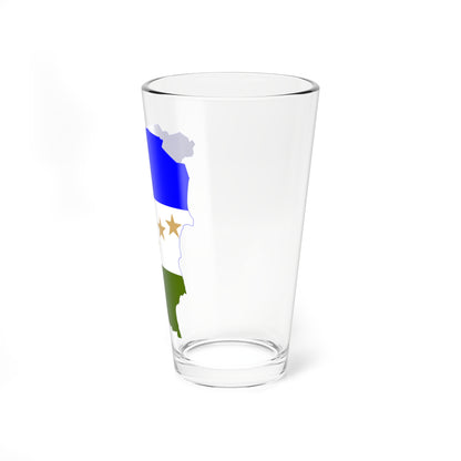 Flag-map of RAAS (Nicaragua) Pint Glass 16oz