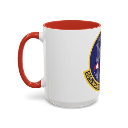 563d Maintenance Squadron (U.S. Air Force) Accent Coffee Mug