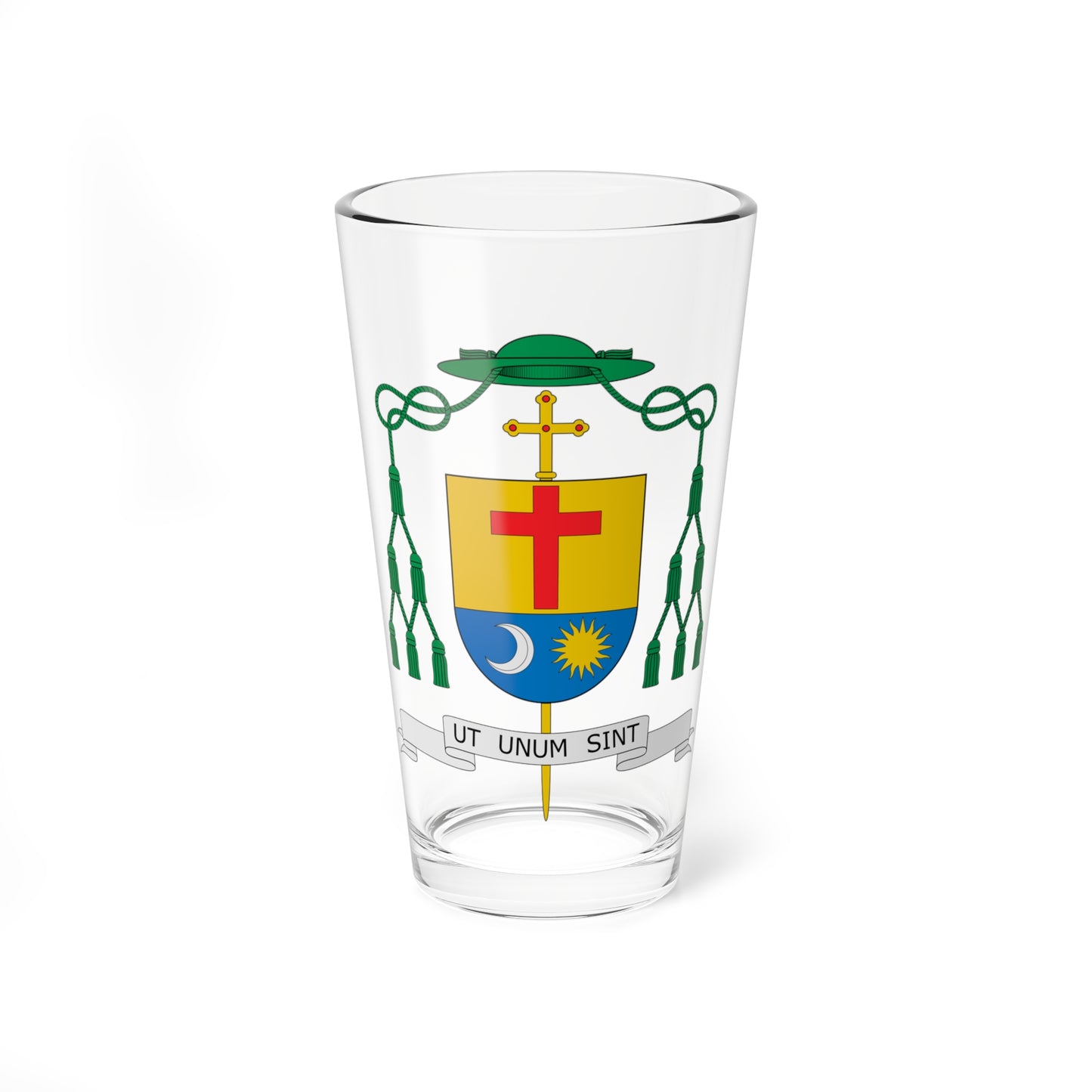 Escudo de Jesús Catalá Ibañéz (Spain) (Coat of Arms) Pint Glass 16oz