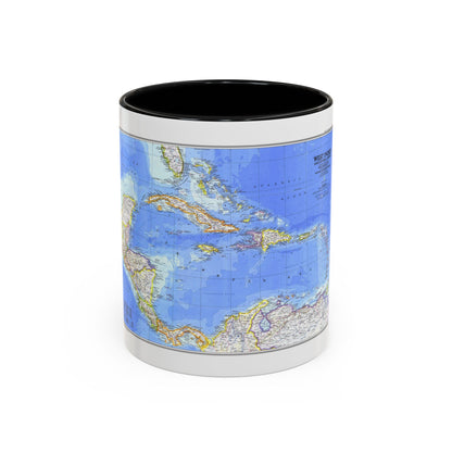 Central America & West Indies(1981) (Map) Accent Coffee Mug