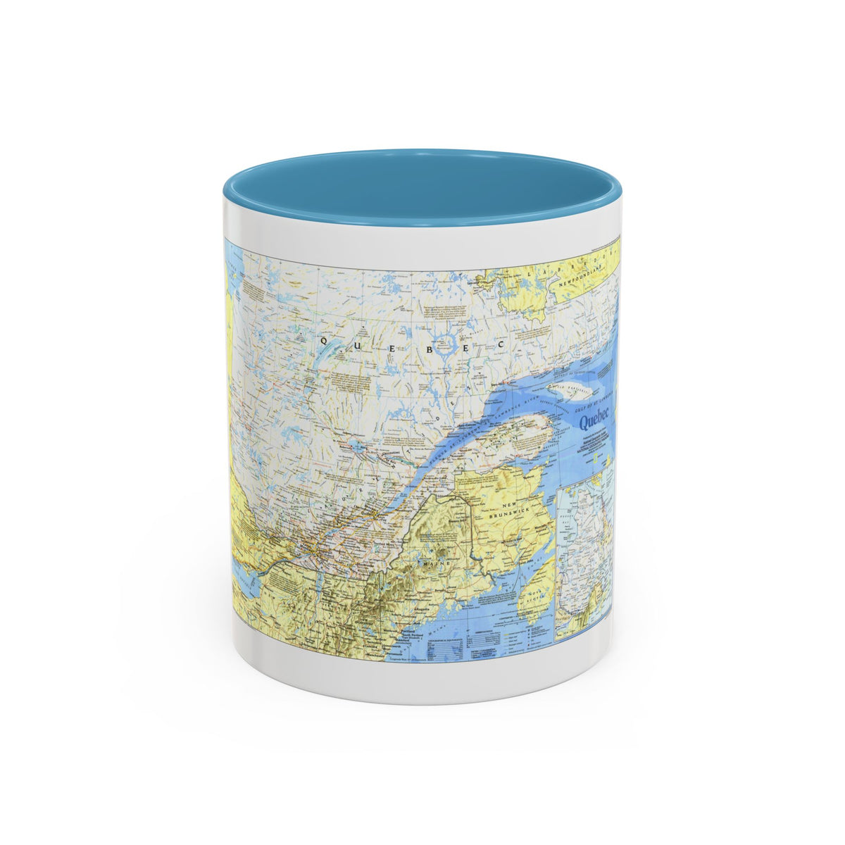Canada - Quebec 1 (1991) (Map) Accent Coffee Mug