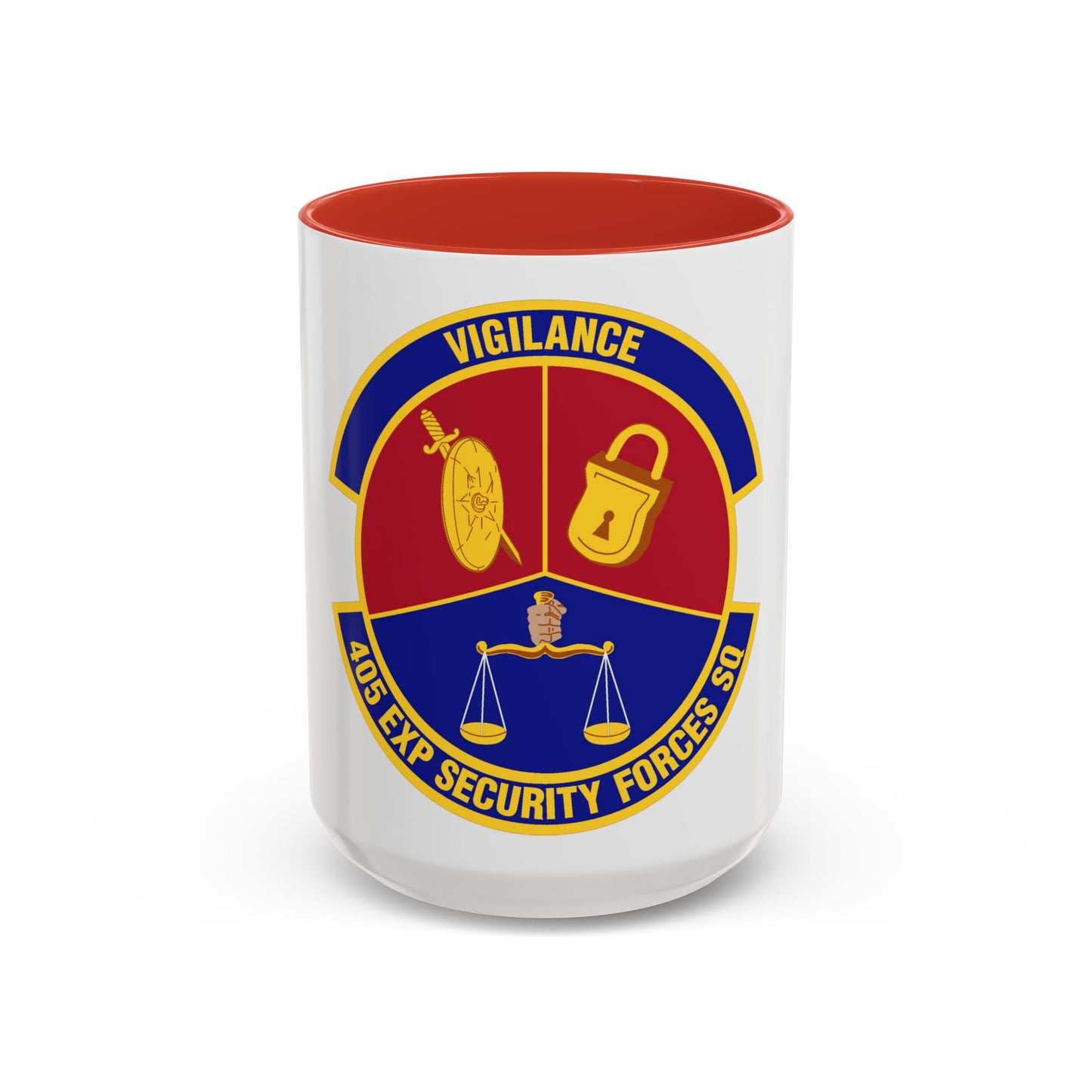 405th Expeditionary Security Forces Squadron (U.S. Air Force) Accent Coffee Mug