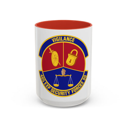 405th Expeditionary Security Forces Squadron (U.S. Air Force) Accent Coffee Mug