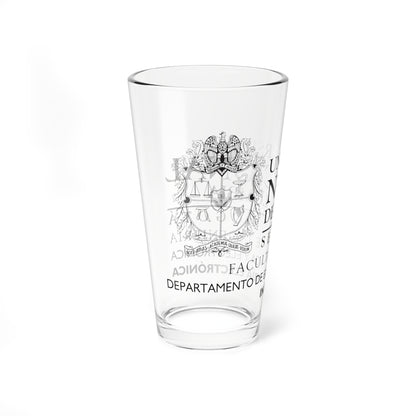 UNAL Aplicación Electrónica (Colombia) (Coat of Arms) Pint Glass 16oz