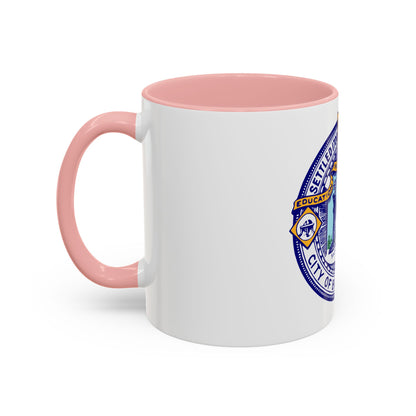 Seal of Brockton Massachusetts - Accent Coffee Mug