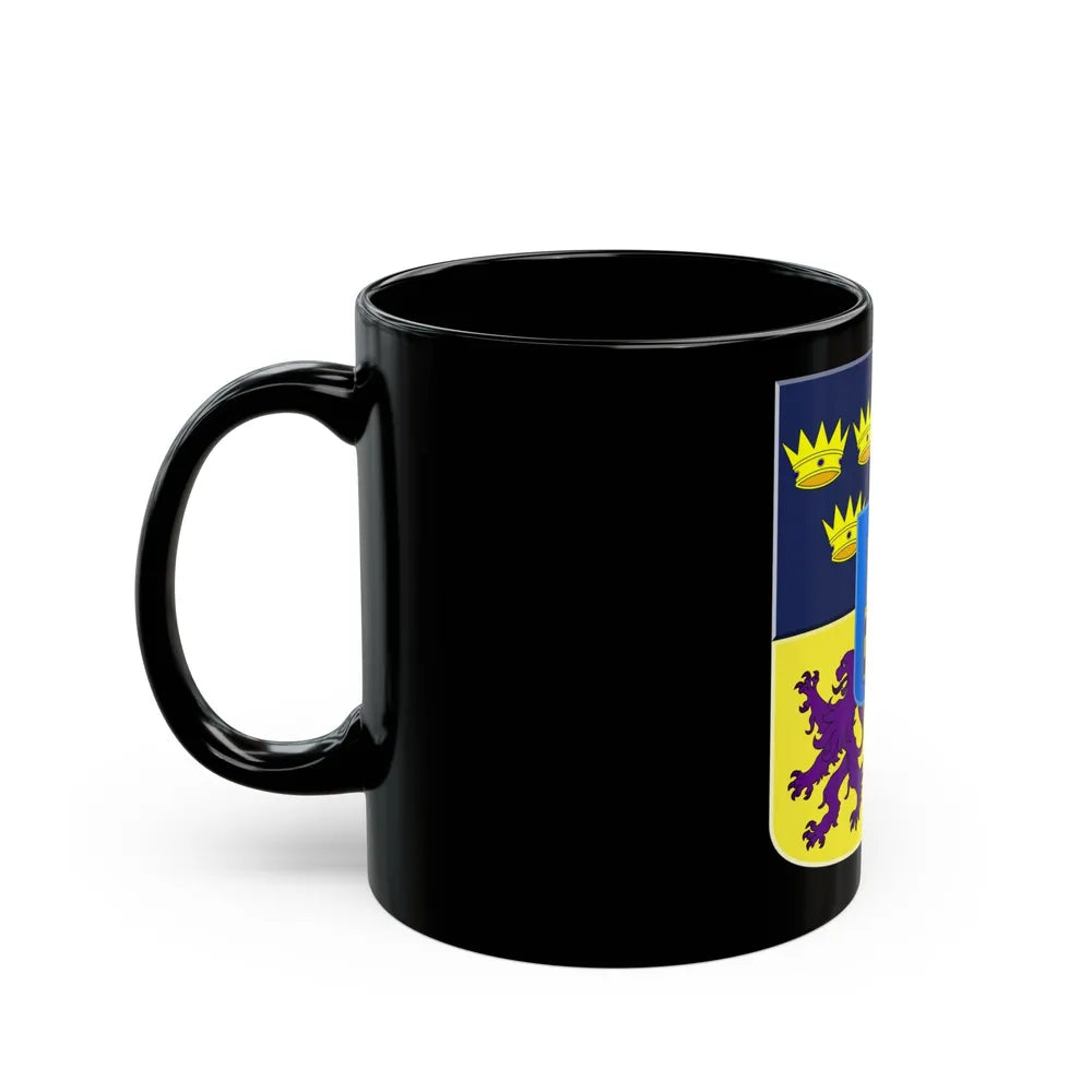 Provincial arms of Ireland, 1651 - Black Coffee Mug-Go Mug Yourself