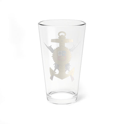 Emblema de la Infantería Marina del Perú (Peru) (Coat of Arms) Pint Glass 16oz