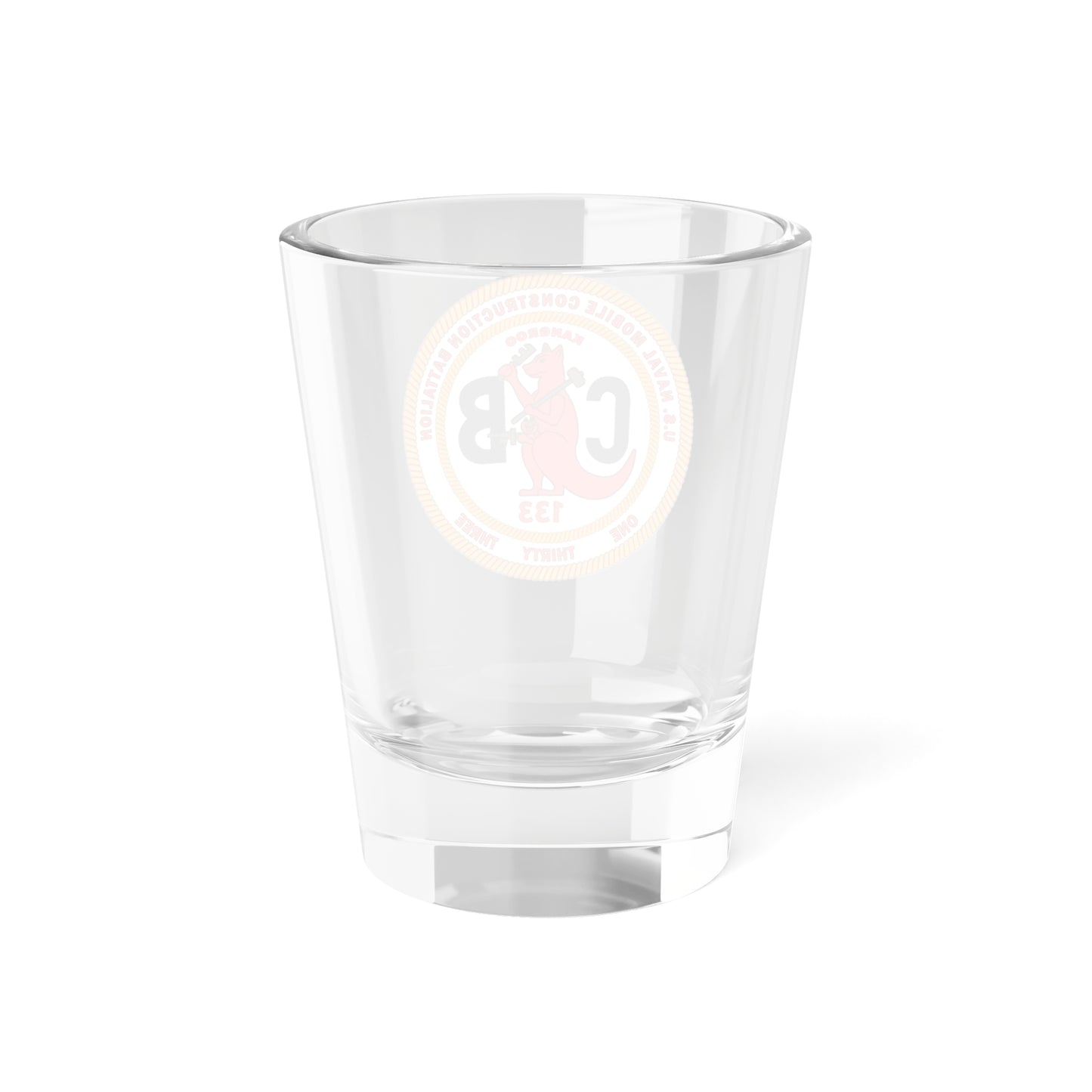 Verre à liqueur du bataillon de construction navale 133 Seabee (US Navy) 1,5 oz