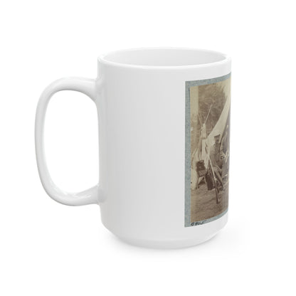 7th New York State Militia, Camp Cameron, D.C., 1861 034 (U.S. Civil War) White Coffee Mug