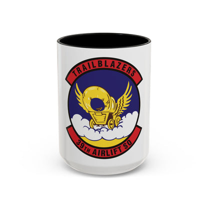 39th Airlift Squadron (U.S. Air Force) Accent Coffee Mug
