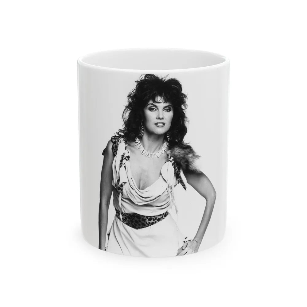 Caroline Munro #324 (Vintage Female Icon) White Coffee Mug-11oz-Go Mug Yourself