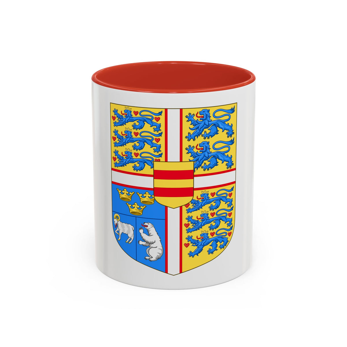 Royal arms of Denmark - Accent Coffee Mug
