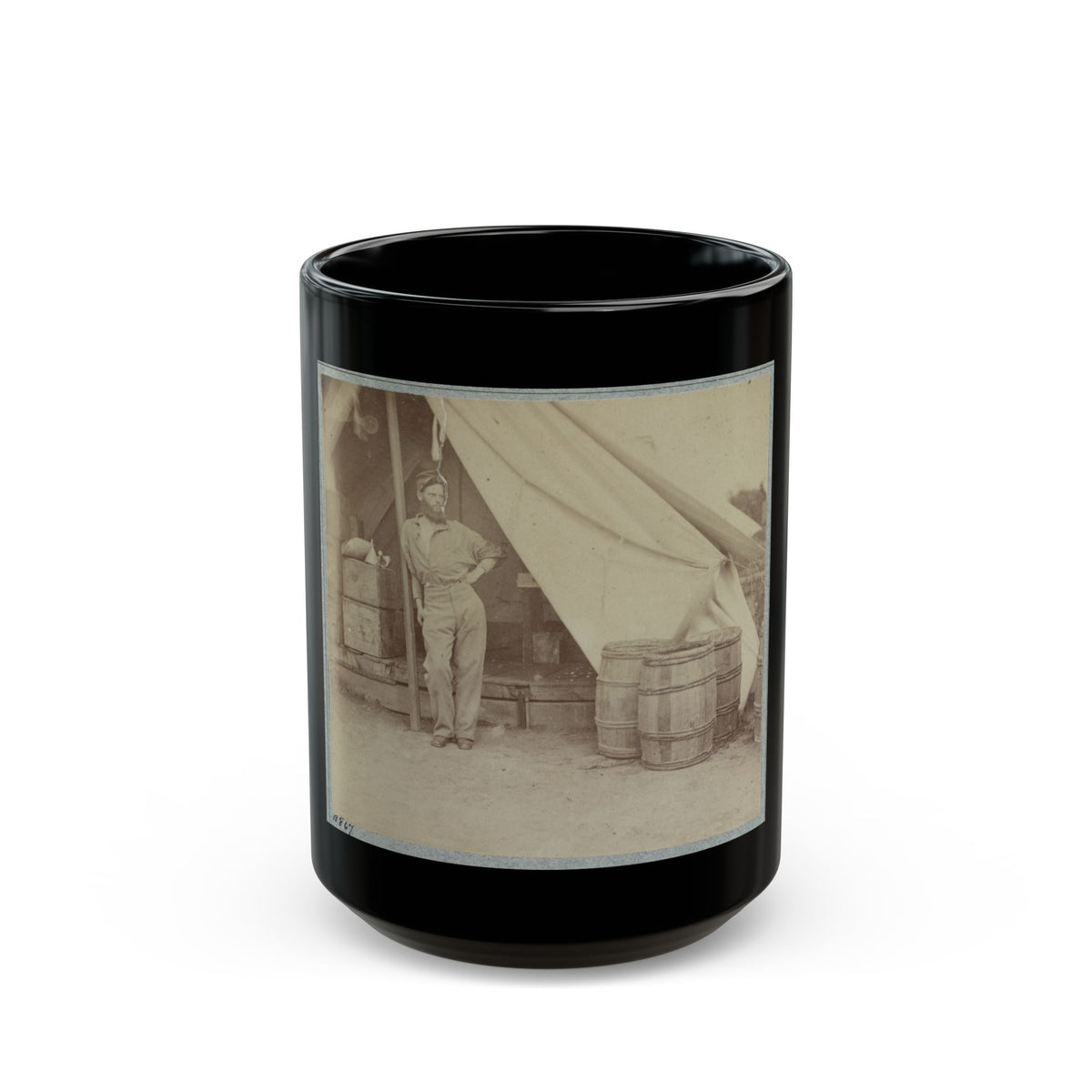 22d New York State Militia Near Harpers Ferry, Va., 1861 I.E.1862 011 (U.S. Civil War) Black Coffee Mug