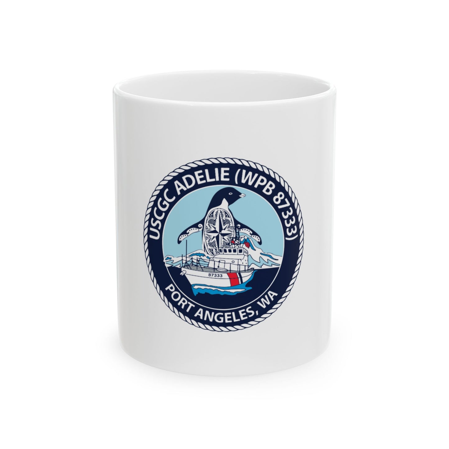 USCGC Adelie (U.S. Coast Guard) White Coffee Mug