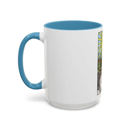 The Sun (Tarot Card) Accent Coffee Mug-Go Mug Yourself