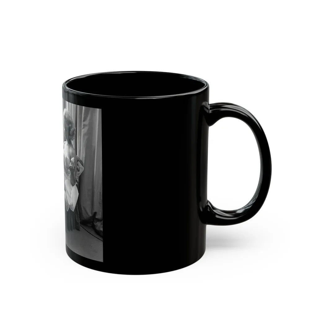 Greta Thyssen #70 (Vintage Female Icon) Black Coffee Mug-Go Mug Yourself