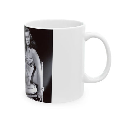 Ella Raines #19 (Vintage Female Icon) White Coffee Mug-Go Mug Yourself