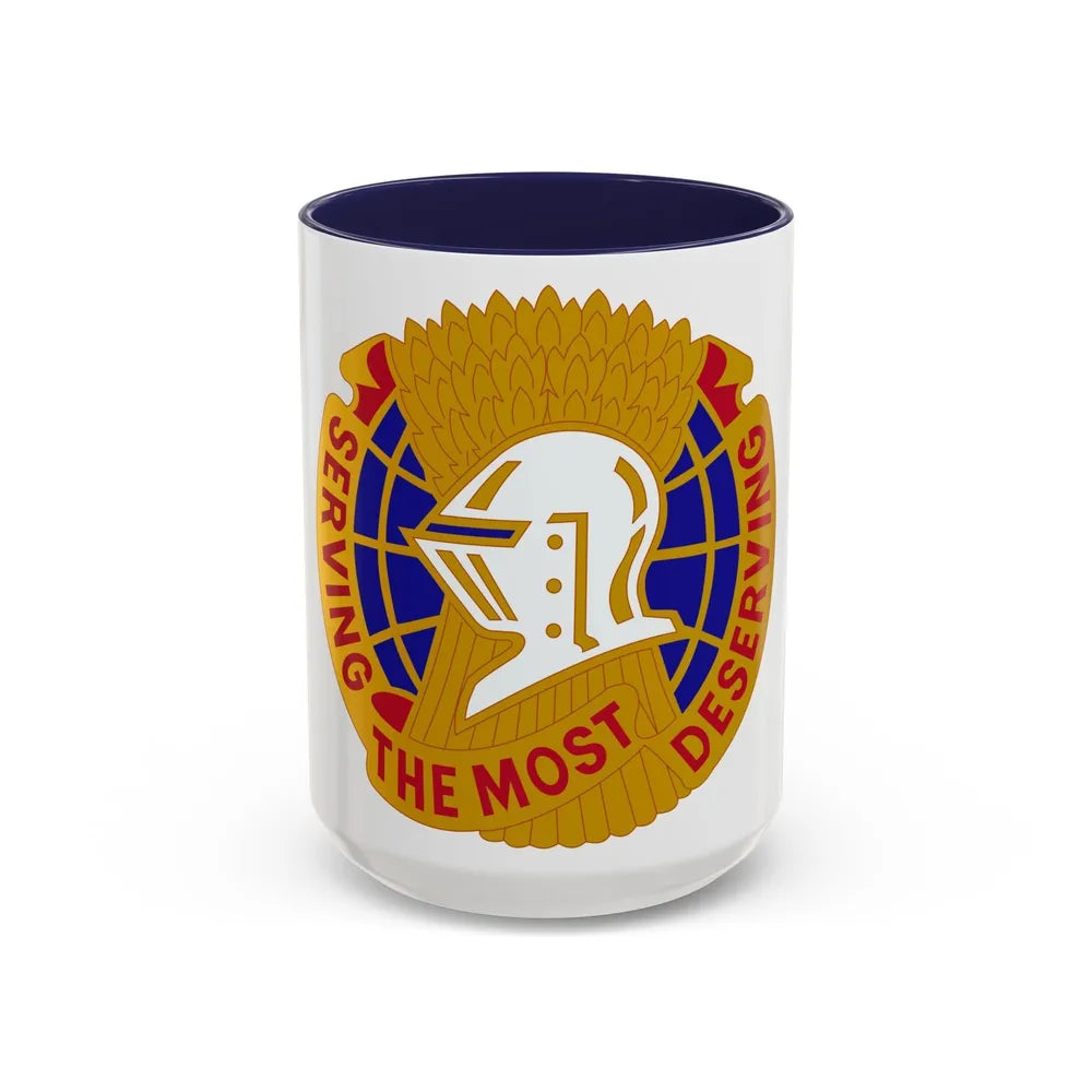 Troop Support Agency (U.S. Army) Accent Coffee Mug-15oz-Navy-Go Mug Yourself