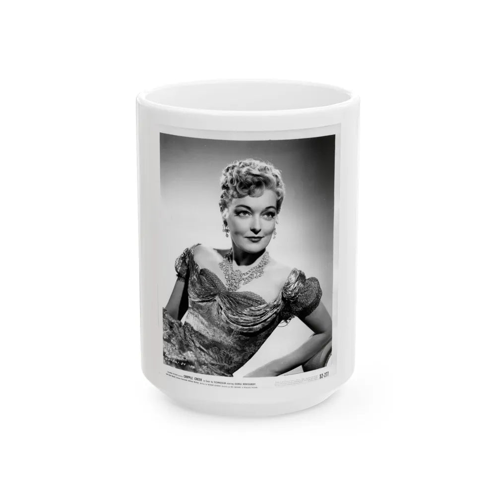 Karin Booth #12 (Vintage Female Icon) White Coffee Mug-15oz-Go Mug Yourself