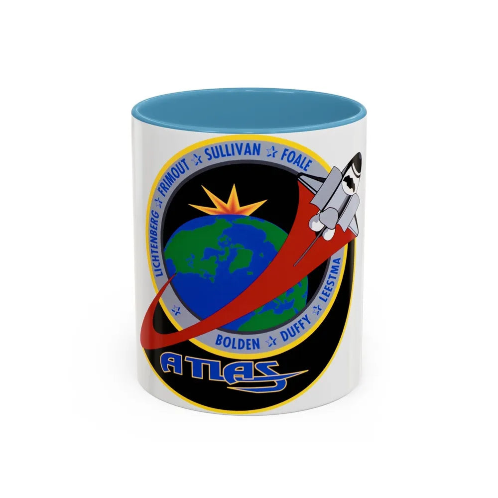 STS 45 (NASA) Accent Coffee Mug-11oz-Light Blue-Go Mug Yourself