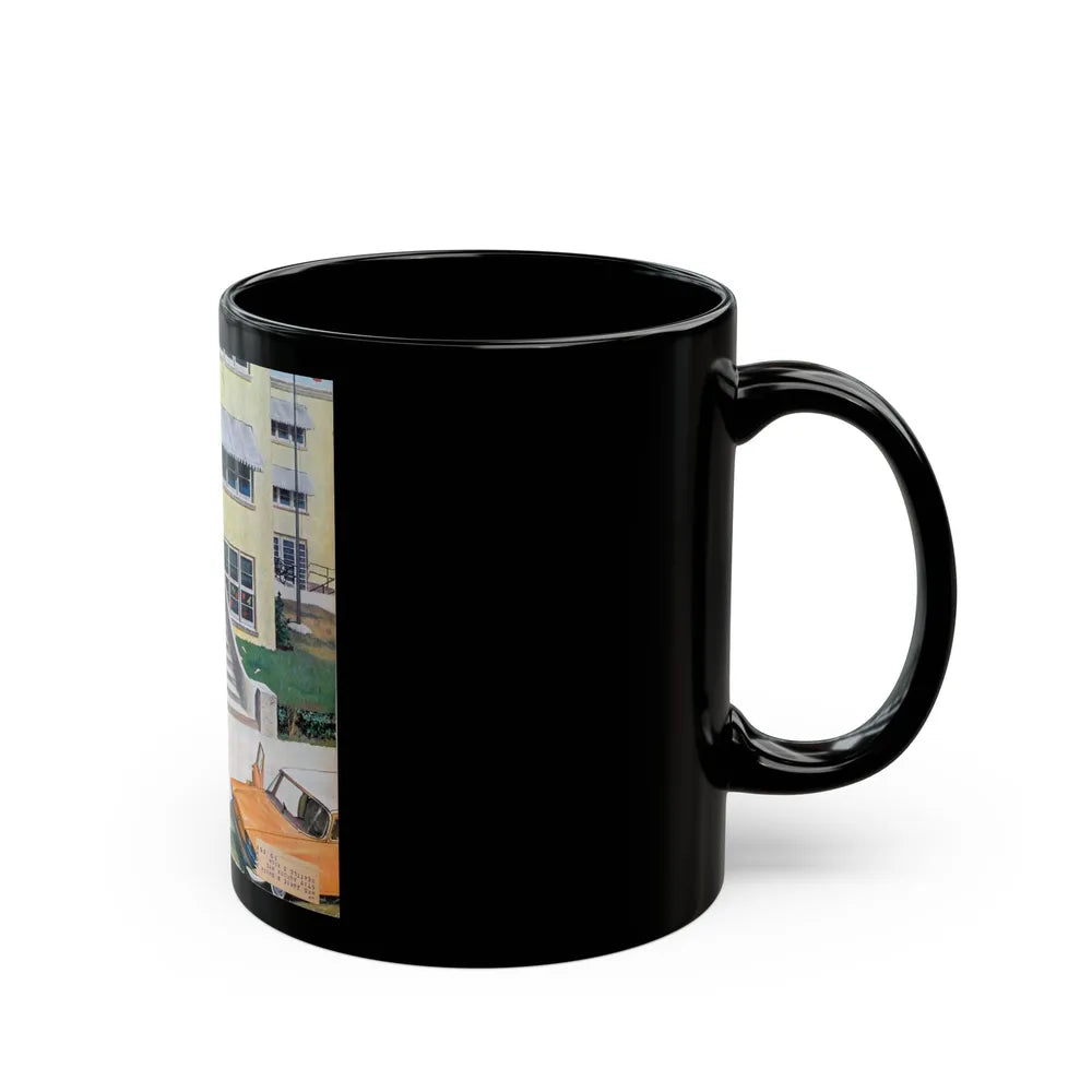 First Day Of Kindergarden, 1958 - Black Coffee Mug-Go Mug Yourself