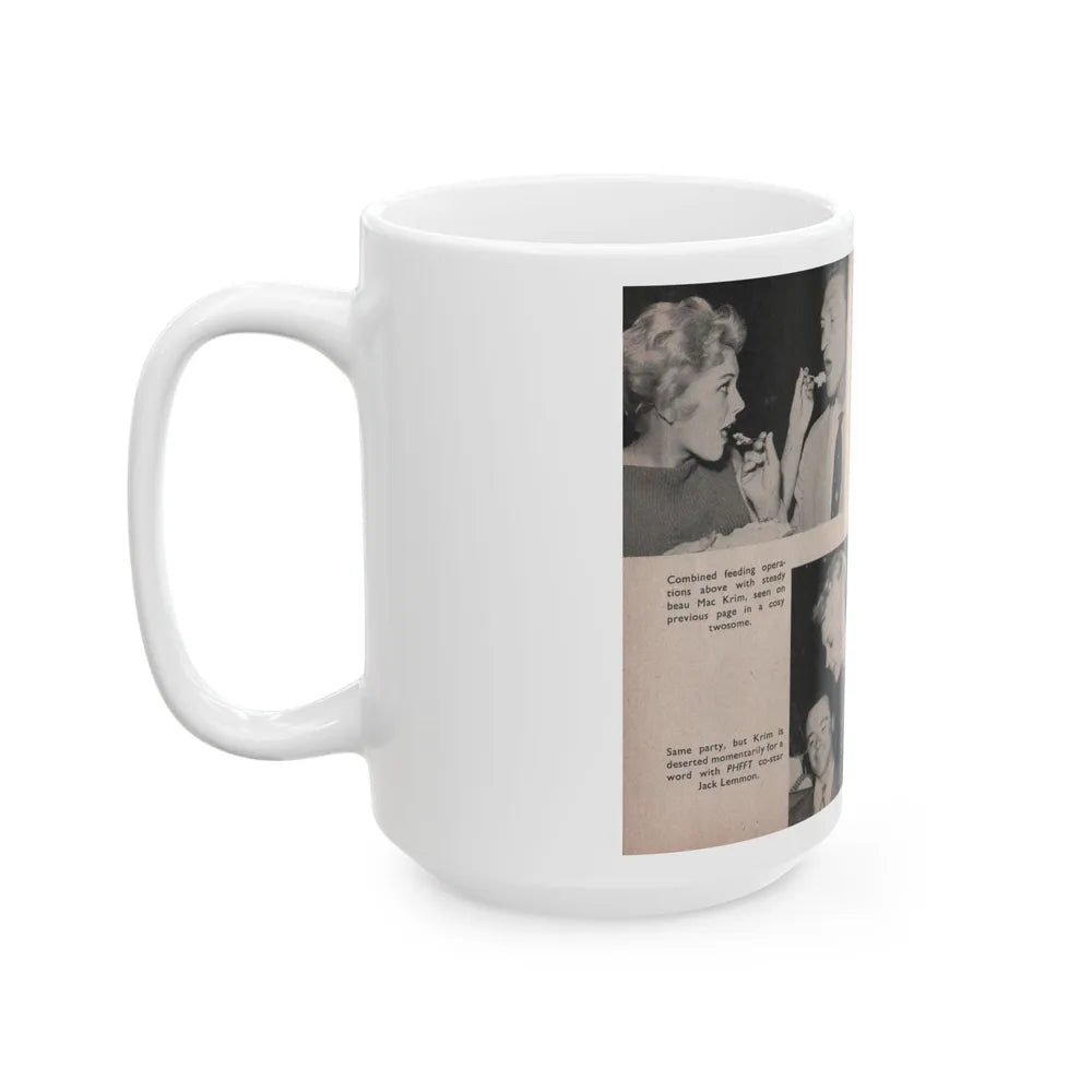 Kim Novak #158 - Scanned Mag. 66 Photos (Vintage Female Icon) White Coffee Mug-Go Mug Yourself