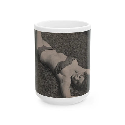 Sheree North #164 - Pages 34 & 35 from 66 PHOTOGRAPHS OF Sheree NORTH U.K. Pocket Mag. (Vintage Female Icon) White Coffee Mug-15oz-Go Mug Yourself