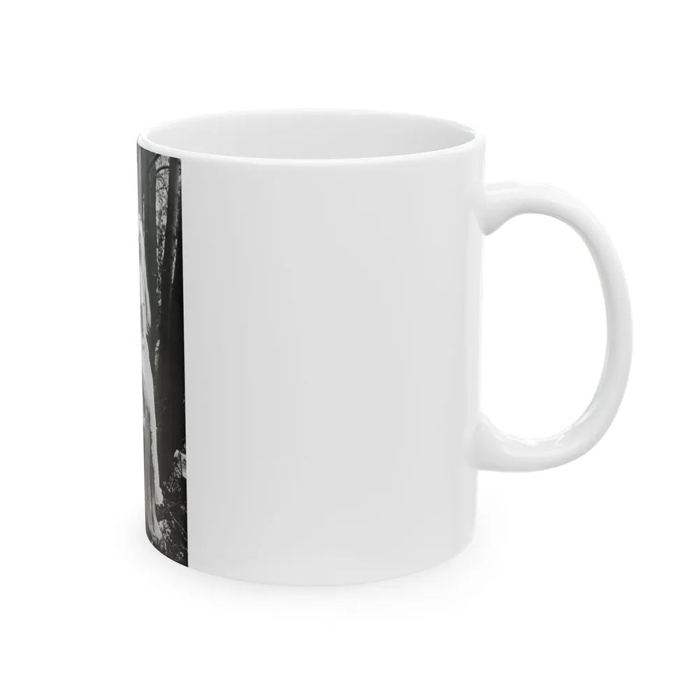 Veronica Carlson #84 - Partially Topless (Vintage Female Icon) White Coffee Mug-Go Mug Yourself