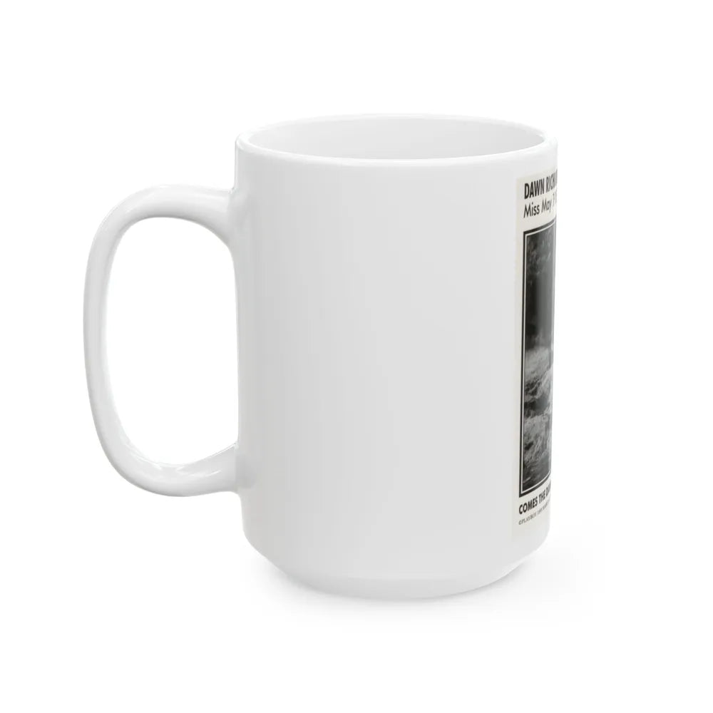 Dawn Richard #108 - Dawn on 2.5x3.5 Playboy Collector Card (Vintage Female Icon) White Coffee Mug-Go Mug Yourself