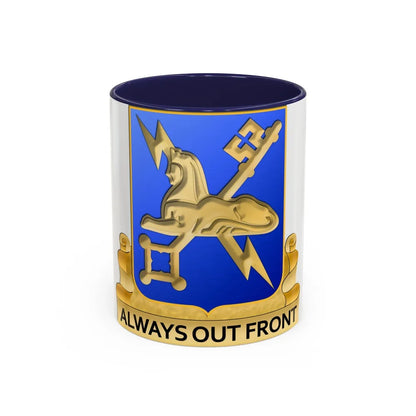 Military Intelligence Corps (U.S. Army) Accent Coffee Mug-11oz-Navy-Go Mug Yourself