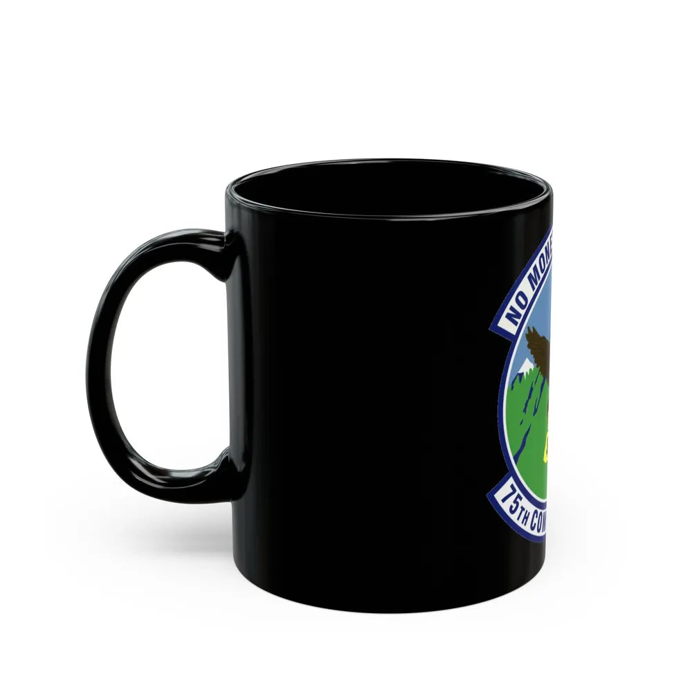 75th Comptroller Squadron (U.S. Air Force) Black Coffee Mug-Go Mug Yourself