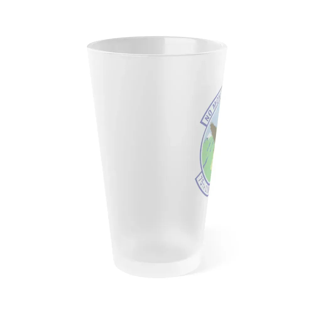 75th Comptroller Squadron (U.S. Air Force) Frosted Pint Glass 16oz - Go Mug Yourself