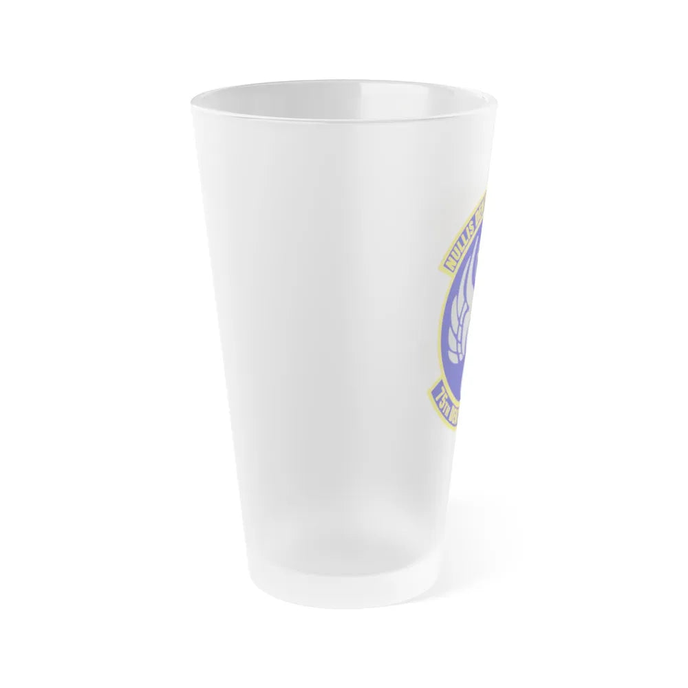 75th Dental Squadron (U.S. Air Force) Frosted Pint Glass 16oz-Go Mug Yourself