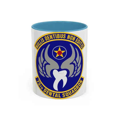 75th Dental Squadron (U.S. Air Force) Accent Coffee Mug 11oz Light Blue - Go Mug Yourself