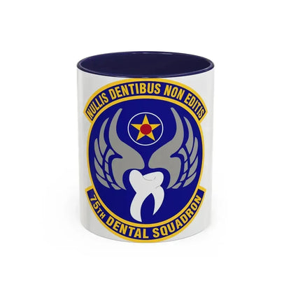 75th Dental Squadron (U.S. Air Force) Accent Coffee Mug 11oz Navy - Go Mug Yourself