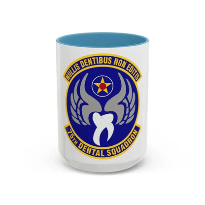 75th Dental Squadron (U.S. Air Force) Accent Coffee Mug 15oz Light Blue - Go Mug Yourself