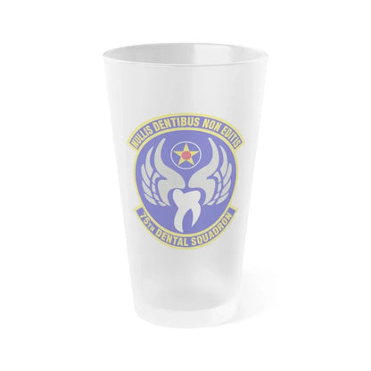 75th Dental Squadron (U.S. Air Force) Frosted Pint Glass 16oz Default Title - Go Mug Yourself