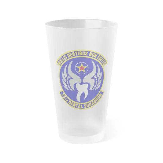 75th Dental Squadron (U.S. Air Force) Frosted Pint Glass 16oz Default Title - Go Mug Yourself