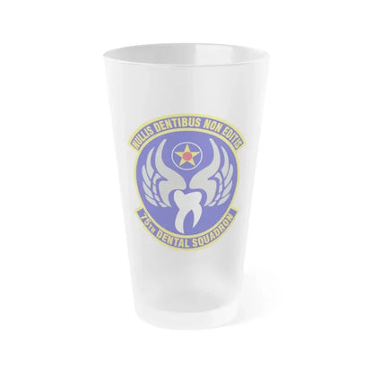 75th Dental Squadron (U.S. Air Force) Frosted Pint Glass 16oz Default Title - Go Mug Yourself