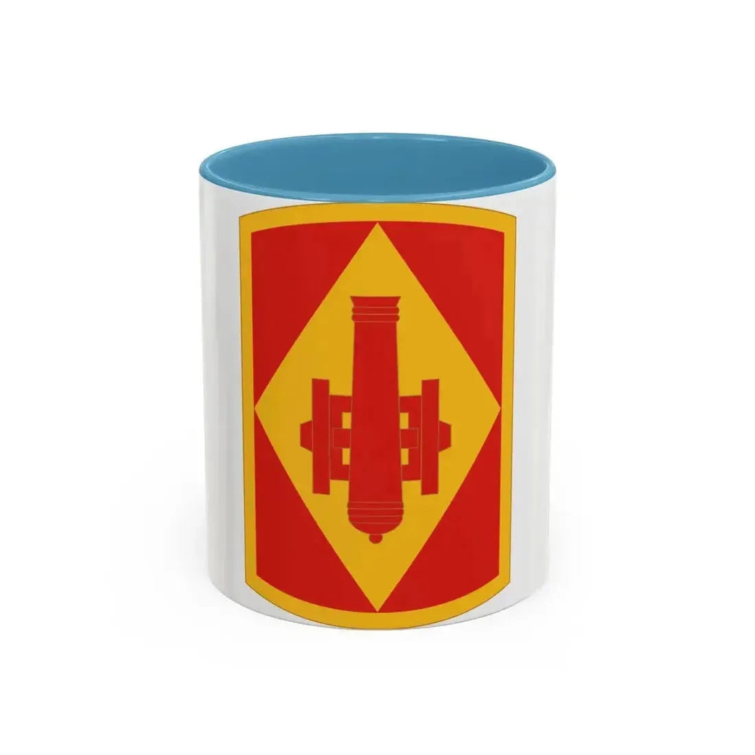 75th Field Artillery Brigade (U.S. Army) Accent Coffee Mug 11oz Light Blue - Go Mug Yourself