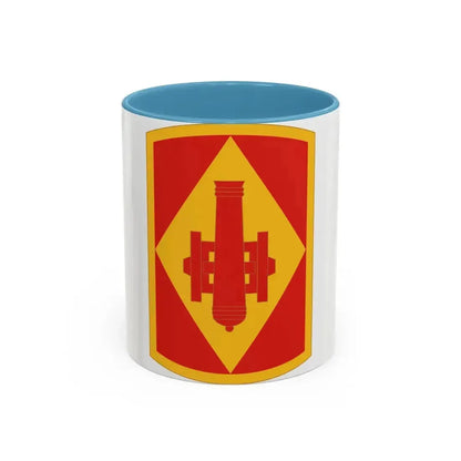 75th Field Artillery Brigade (U.S. Army) Accent Coffee Mug 11oz Light Blue - Go Mug Yourself