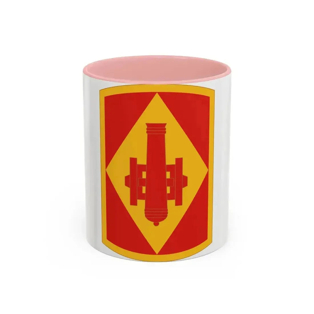 75th Field Artillery Brigade (U.S. Army) Accent Coffee Mug 11oz Pink - Go Mug Yourself