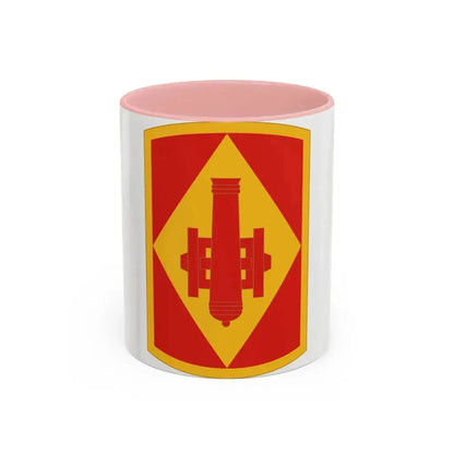 75th Field Artillery Brigade (U.S. Army) Accent Coffee Mug 11oz Pink - Go Mug Yourself