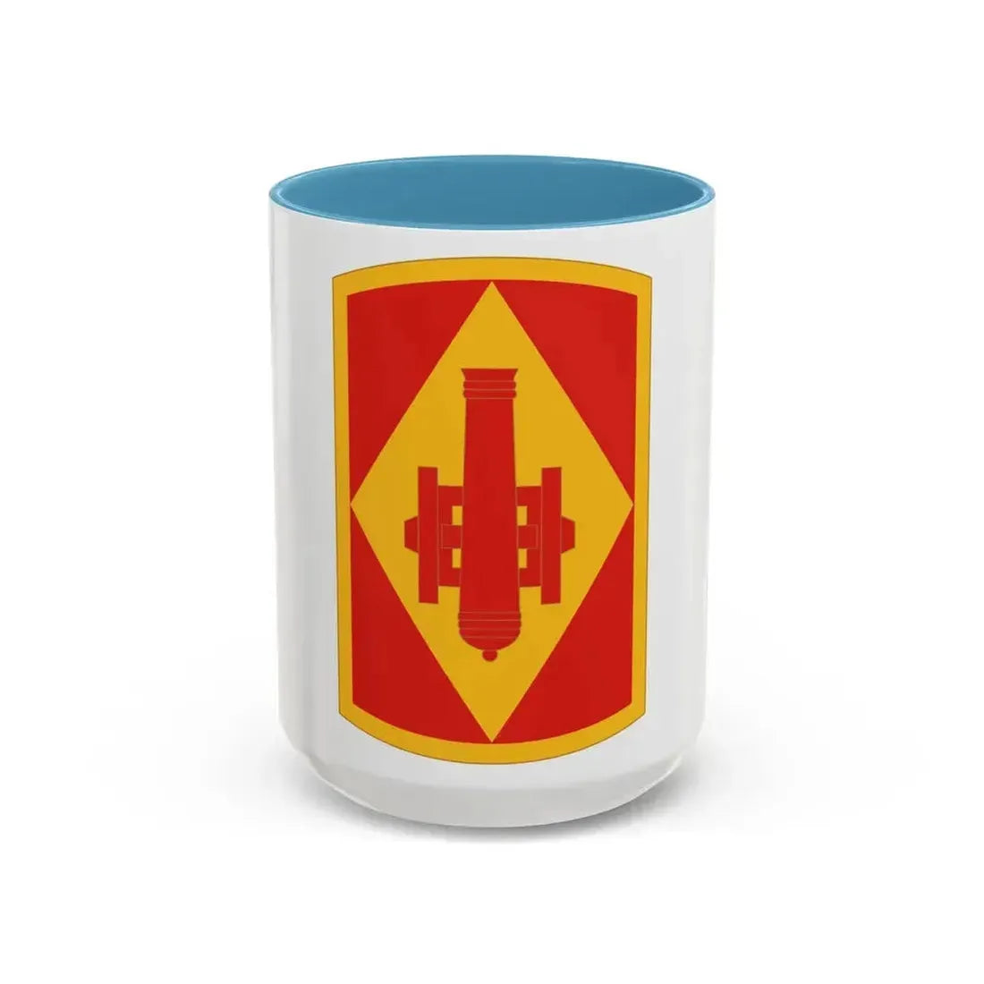 75th Field Artillery Brigade (U.S. Army) Accent Coffee Mug 15oz Light Blue - Go Mug Yourself